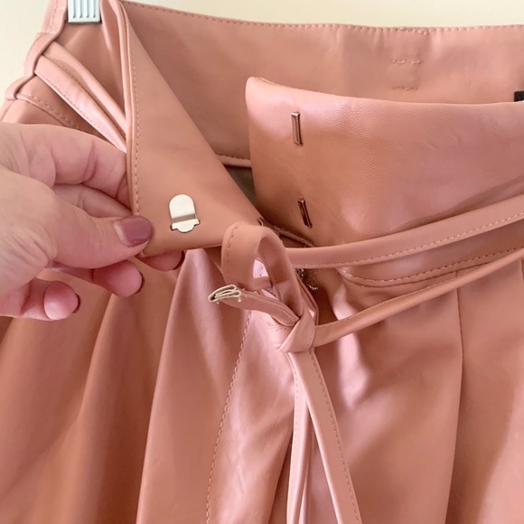 Anthropologie Chelsea Tapered Faux Leather Pants - Picture 7 of 12